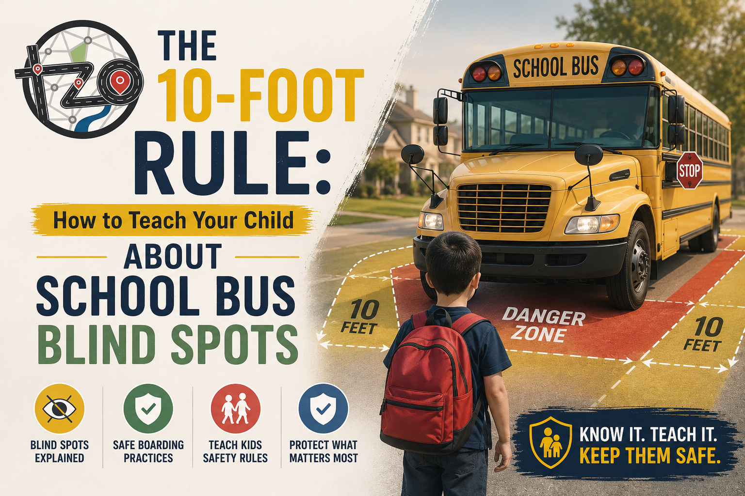 The 10-Foot Rule: How to Teach Your Child About School Bus Blind Spots