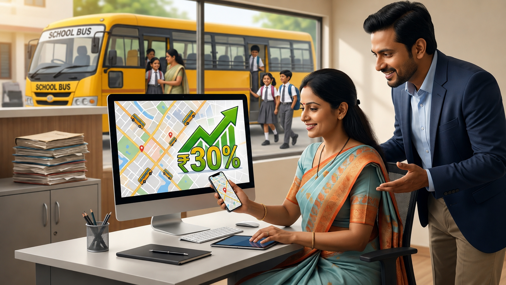 How Smart Bus Tracking Software Cuts School Administrative Costs by 30%