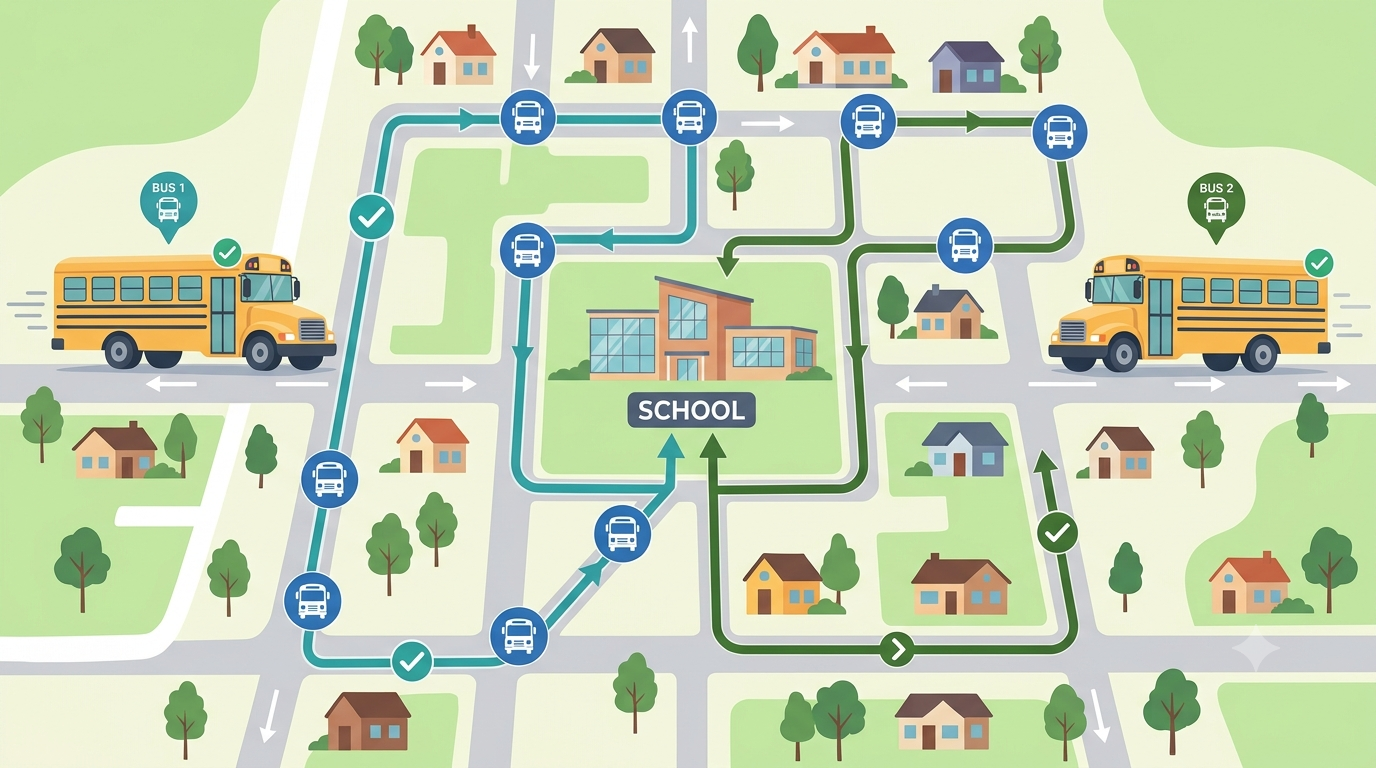 School Bus Route Optimization: Reducing Travel Time Without Adding More Buses